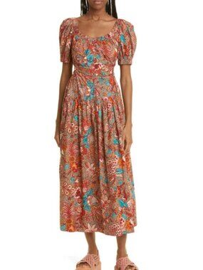 Ulla Johnson Golda Dress in Primrose Floral Print Size 4 New Without Tags